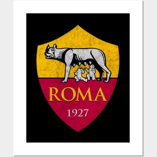 Roma // Faded Style Crest Emblem Design Posters and Art